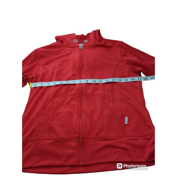 NYCE Clothing Co. Women's Bright Red Hooded Jacket Size M.  No String - Picture 5 of 11